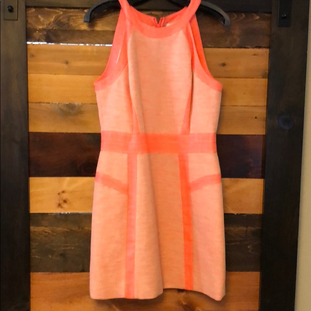 Coral tweed Milly dress